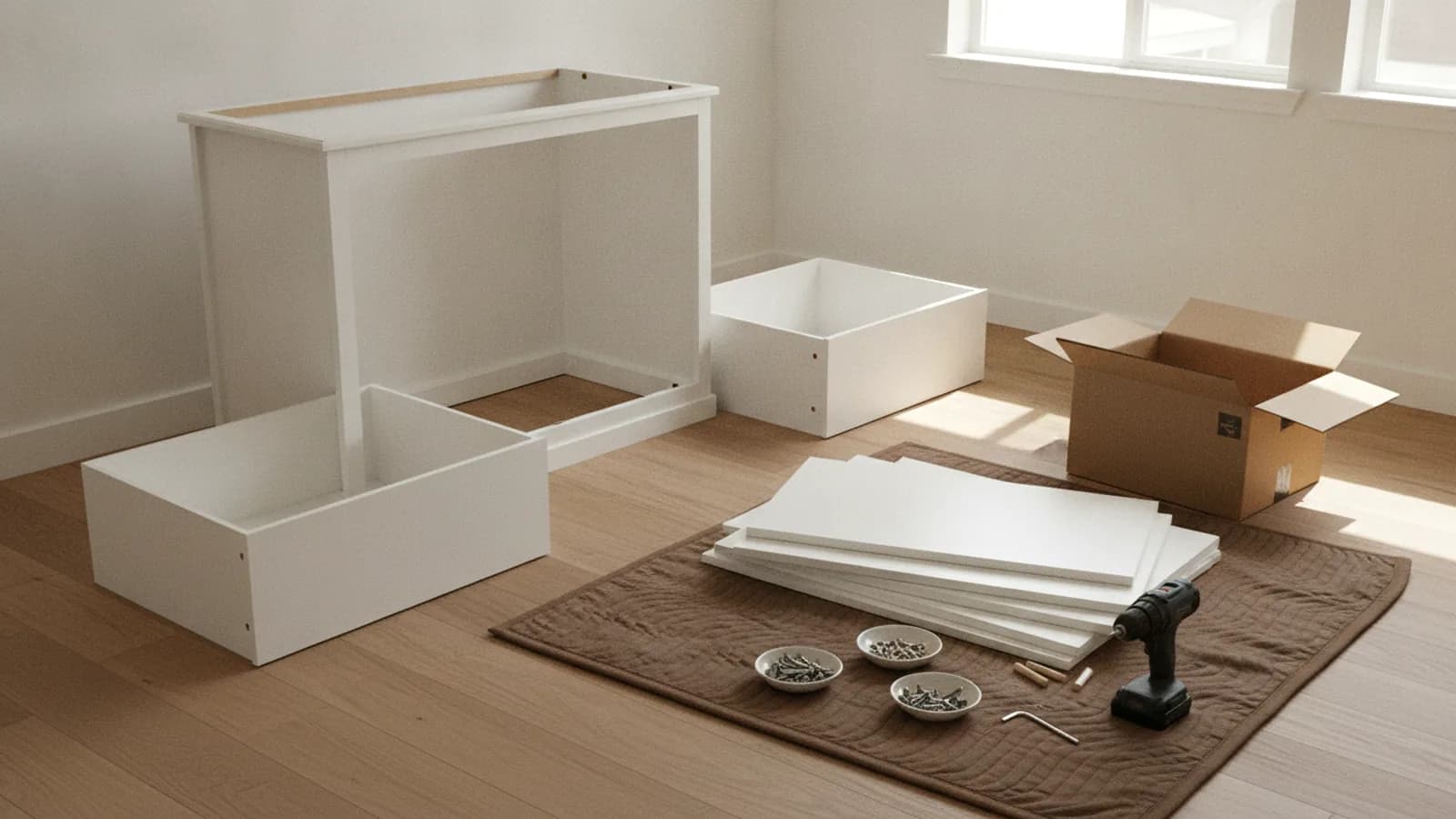Illustrative photo for furniture assembly